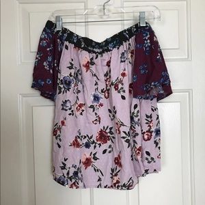Off the Shoulder Floral Top